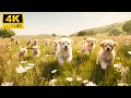 Baby Animals 4K (60FPS) - The Harmonious Blend Of Joy In Young Animal Life With Relaxing Music