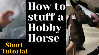 How to stuff a Hobby Horse | Attach the Stick | Short Tutorial