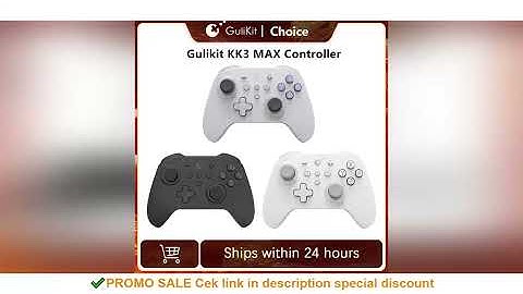 GuliKit KK3 MAX Controller NS39 KingKong 3 Gamepad with Hall Effect Joysticks & Triggers for Windows