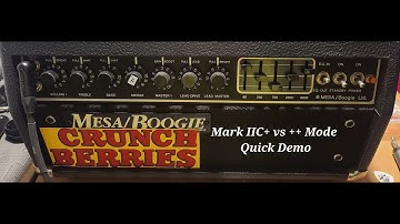 Mesa Boogie Mark IIC+ vs ++ Modes, Switchable #mesaboogie #markiic+ #metallica