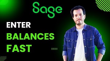 Hoe u alle beginsaldi in Sage 50 invoert | Stapsgewijze handleiding