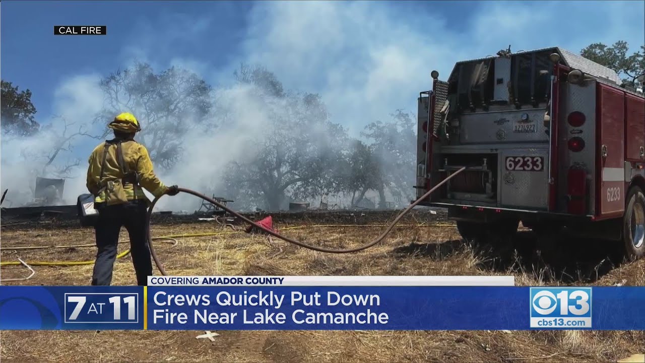 Crews Quickly Knock Down Fire Near Lake Camanche YouTube