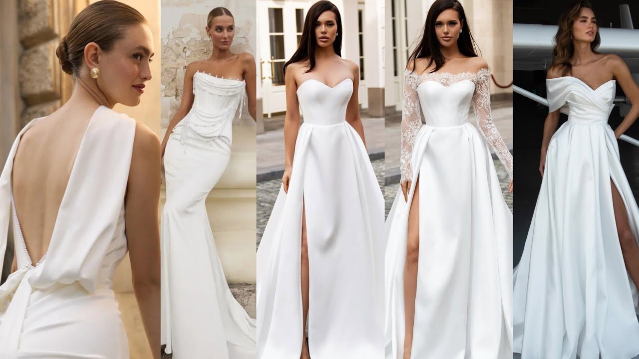 You will fall in love with the simplicity and elegance of these wedding dresses
