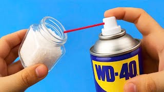 WD-40 mengen met zout!!! Je zult de ongelooflijke resultaten NIET GELOVEN