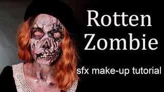 rotten Zombie sfx make-up tutorial