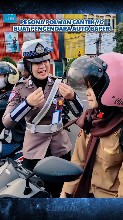 Pesona polwan cantik ini auto buat pengendara pengen ditilang #polwan #polisi #hiburan #cantik