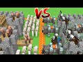 Minecraft Battle: Villager Castle vs Pillager Castle