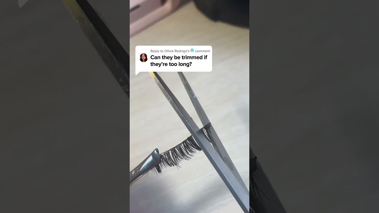 Wait… you can actually trim magnetic lashes?❤️  