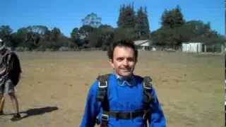 R-P reporter Todd Guild skydives