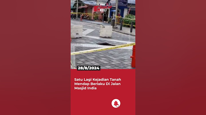 Satu Lagi Kejadian Tanah Mendap Berlaku Di Jalan Masjid India