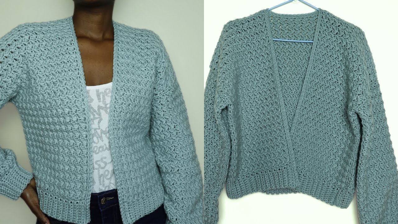 Easy Crochet Cardigan | Crochet Suzette Stitch Cardigan