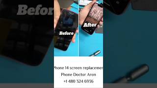 iPhone 14 screen replacement. #smartphone #broken #screen #repair #viral #technology #techno #iphone
