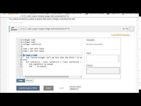 PRG 211 3 12 1 Loops Output range increment 10 - YouTube