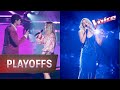 Playoffs: Claudia Harrison 'Rushing Back' v Goldi 'Never Be Like You' | The Voice Australia 2020