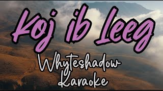 (Karaoke Version) Koj ib Leeg - Whyteshadow