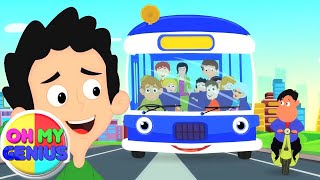 the wheels on the bus school bus song nursery rhymes and baby songs with oh my genius