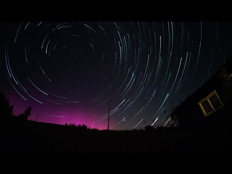 Star Trails Northern lights dji osmo action 4 stars movie night photography 4k