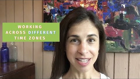 Working with a virtual team across different time zones