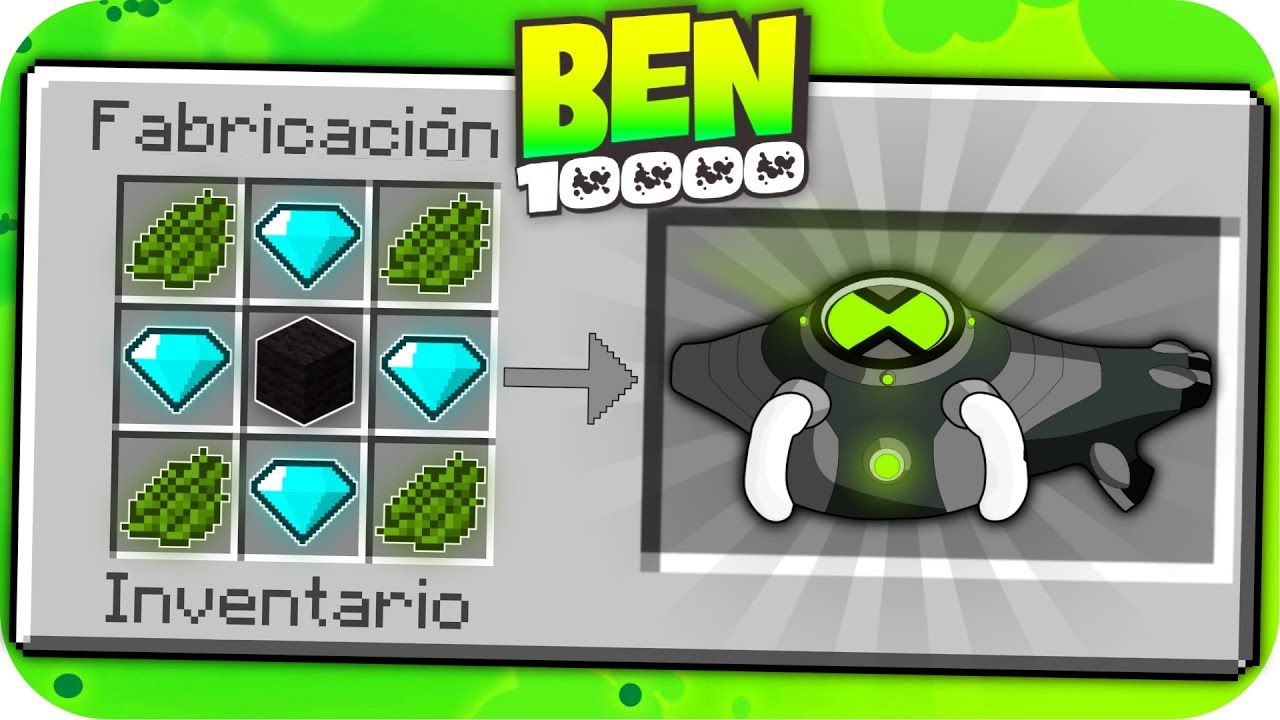 CÓMO HACER EL OMNITRIX DE BEN 10.000 EN MINECRAFT | BEBÉ ADOLFITO VS BEN 10.000