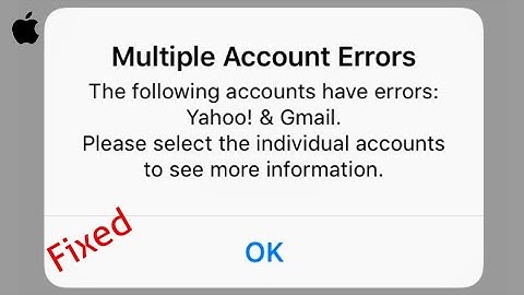 Mail app Shows Multiple Account Errors on iPhone and iPad in iOS 14/13.6 - Fixed