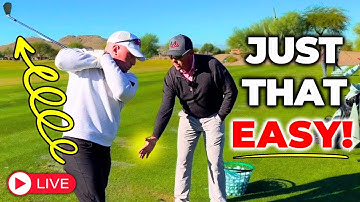This Made His BACKSWING Super Efficient And Easy! (LIVE Golf Lesson)