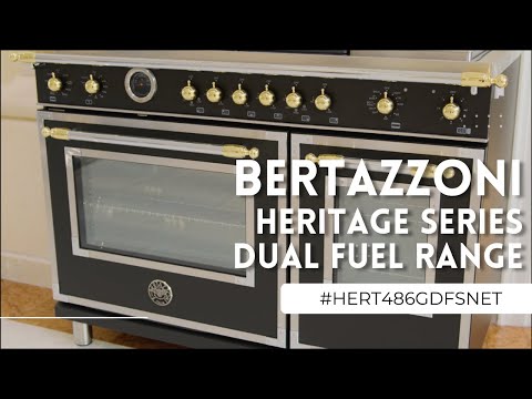 Bertazzoni 48in Heritage Series Dual Fuel Range