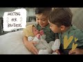 The boys meet their baby sister for the FIRST time! 💛 | The Chavez Family