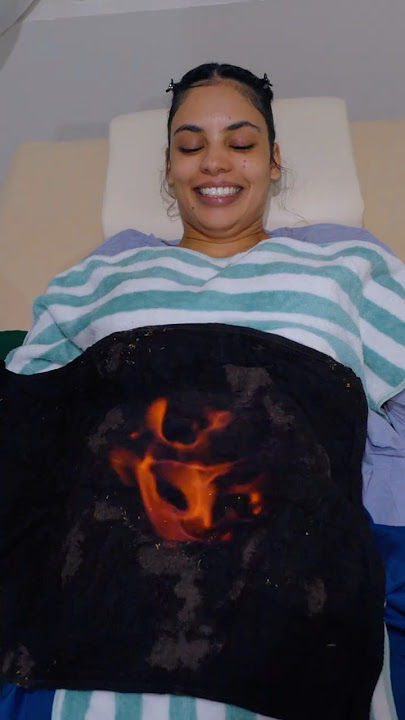 ASMR: Incredible Chinese Belly FIRE Massage!  #shorts