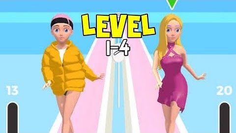 first new game | Catwalk beauty part 1 #level 1-4