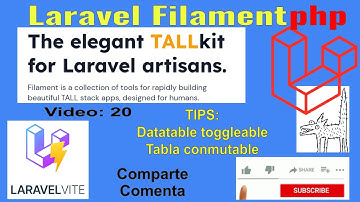 😎 🛸Laravel Filamentphp, 💻Datatable toggleable - 📣Tabla Conmutable