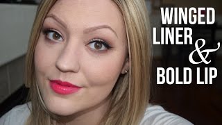 TUTORIAL - WINGED LINER AND BOLD LIP