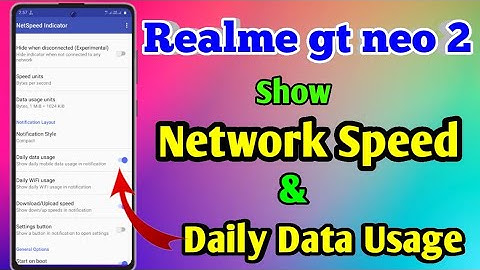 How To Show Daily Data Usage In Realme Gt Neo 2 | Realme Gt Neo 2 Show Daily Data Usage