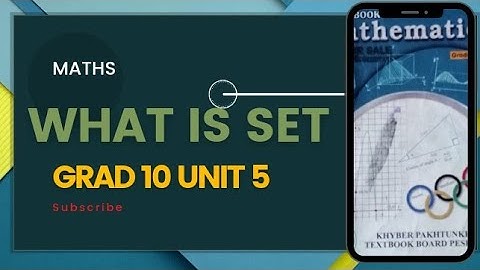 Definition of Set // distinct and well- define// Grade //10 maths unit //5