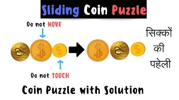 Sliding Coin Puzzle Only for Intelligent || सिक्को की पहेली || Challenge you will loose