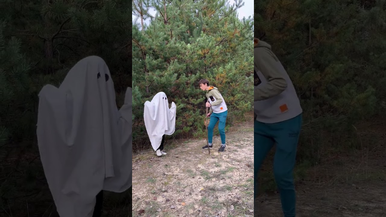 Bringing in the forest PRANK over brother  