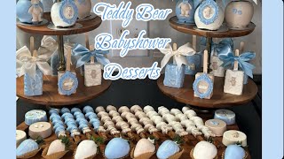 Teddy Bear Theme Dessert Table | Babyshower