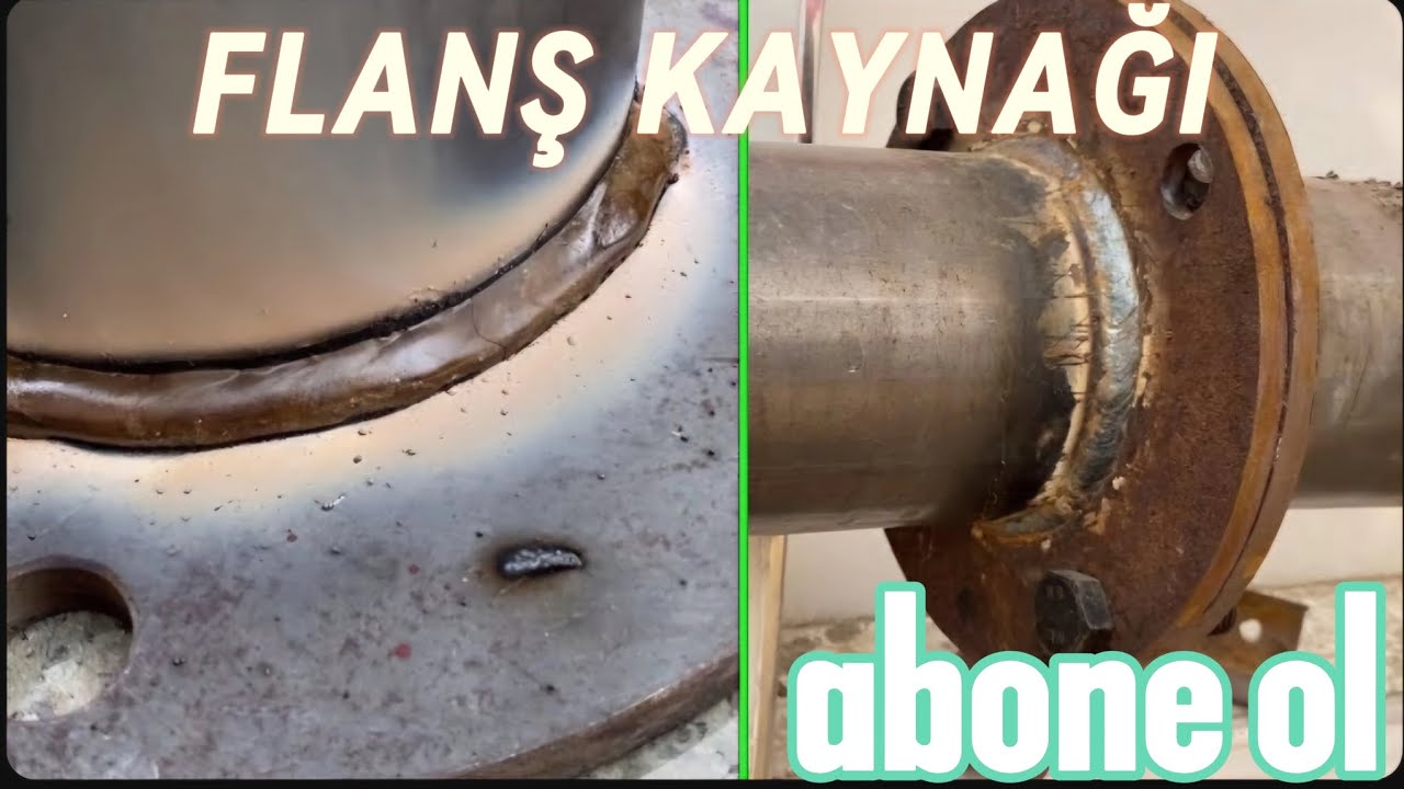 Sizde dairesel borular a kaynak yapmayı öğrenin /flanş kaynağı