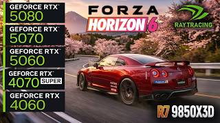 Forza Horizon 6 | RTX 5080, 5070, 5060, 4070 Super, 4060 | R7 9850X3D | 4K/1440p/1080p | Benchmark