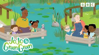 Discovering Pond Wildlife! | It's Time to Look for Frogs | JoJo and Gran Gran Official