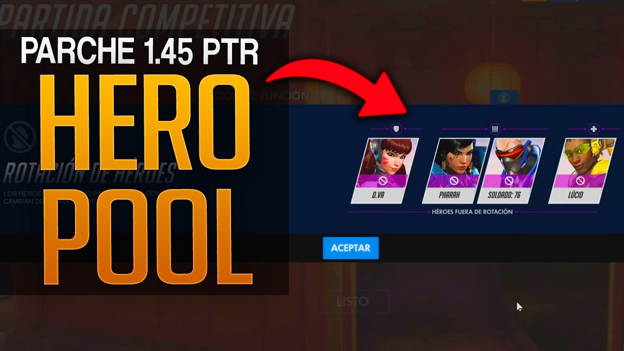 ROTACIONES DE HÉROES (HERO POOL) YA EN EL PTR | Overwatch PARCHE 1.45 ...