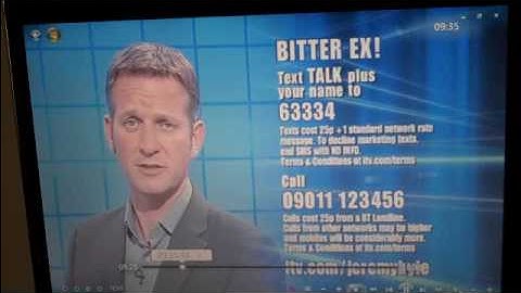 Windows 7 running a DVB-T HD Homerun