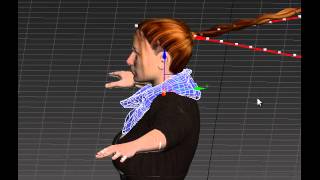 Testing possibilities to use Morph Target  make Scarf On Off