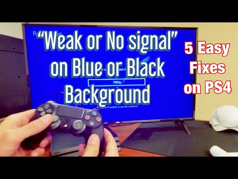PS4 Pro: 5 Fixes for "Weak or No Signal" on Blue or Black Background