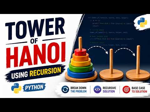 25: Tower of Hanoi in Using Recursion | Python Program