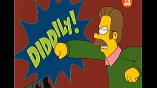 Los Simpson Homero Y Ned Al Estilo De Batman Y Robin