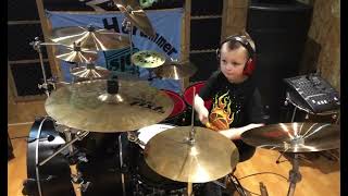 Rush - Subdivisions || Drum Cover - Age 7 Caleb H Drummer