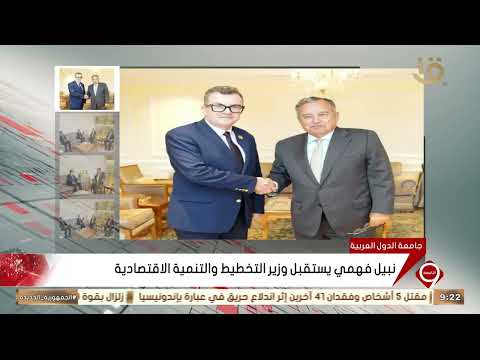 نبيل فهمي يستقبل وزير التخطيط والتنمية الاقتصادية