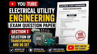 Electrical Utility Engineering Section1 Important Questions & Answers#diplomaelectrical #diplomaeee