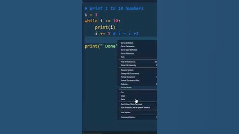 python 1-10 number print python for beginners