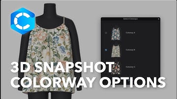 3D Snapshot Colorway Options | CLO 2025.0 Features Deep Dive